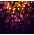 Abstract falling lights dark background vector image