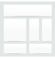White Paper Banner set vector image