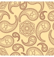 Vintage seamless paisley pattern vector image