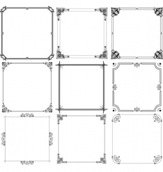 Elegant frames vector image