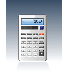 Silver calculator vector image