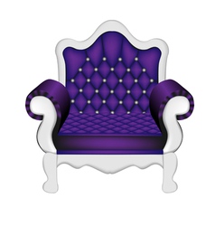 Luxury Violet Chair vector image