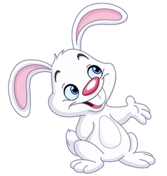 Bunny presenting vector image