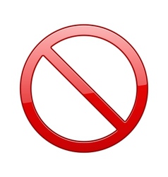 No Sign vector image