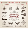 Calligraphic vintage elements vector image