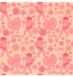 Cupid Love Pattern vector image