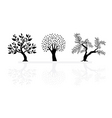Set of abstract trees vector image