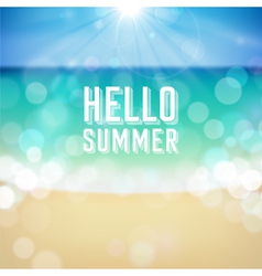 Tropical beach background vector image