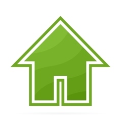 Eco house logo or icon Eco house logo or icon vector image
