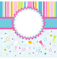 Template greeting card vector image