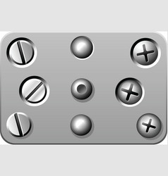 Screws vector image