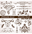 Calligraphic elements vector image