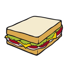 Sandwich vector image