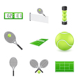 Tennis icons vector image