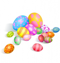 Easter eggs vector image