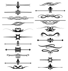 Border decoration set vector image