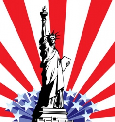 Statue of liberty vector image