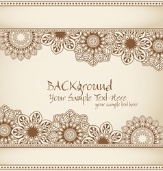 Hand-drawn abstract flowers vector image