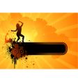Woman and frame vector image