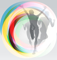 Sport festive concept background vector image