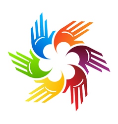Spiral Hands vector image