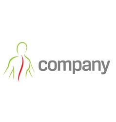 Pain in back logo vector image