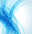 Abstract blue wave background vector image