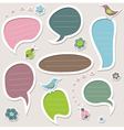 Set of cute text frames vector image
