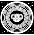 Puffer fish zentangl graphic arts vector image