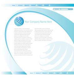 Web template vector image