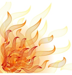 Fire background vector image