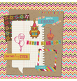 Retro Birthday Celebration Design Elements Retro Birthday Celebration Design Elements vector image