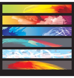 Abstract Paint Banners vector image