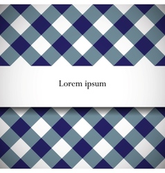 Tilted gingham plaid pattern vector image