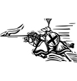 Jousting Knight Right vector image