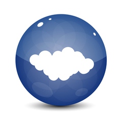 Blue Cloud Icon vector image
