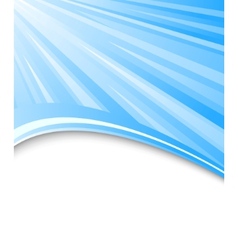 Blue background with rays vector image