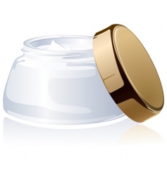 Jar of a cosmetic cream vector image