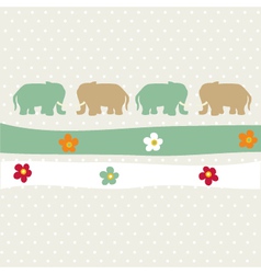 Seamless animal pattern for kids vector image