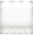 White brick wall vector image