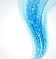 Abstract blue wave background vector image