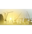 Tower Cranes vector image