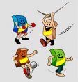 Box mascot vector image