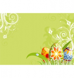 Easter background vector image