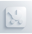 Light square icon Eps10 vector image