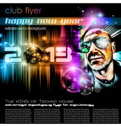 Disco party poster vector image