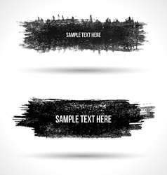 Set of grunge banners vector image