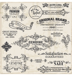 Page Decoration Vintage Frame collection vector image