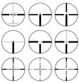 Cross hair and target set vector image
