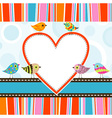 Template greeting card vector image